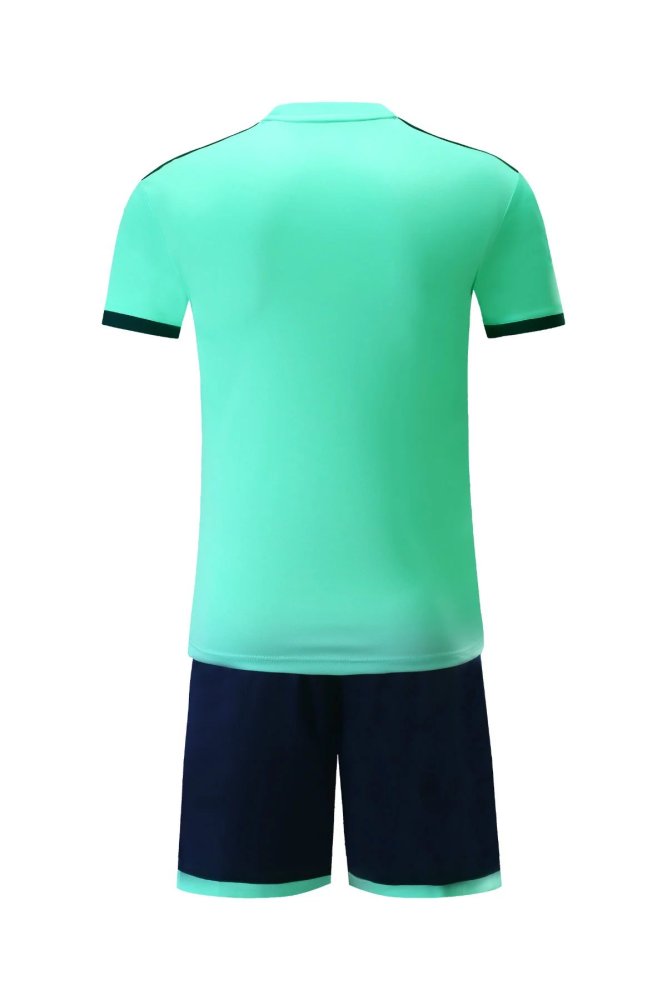 #810 Blue Soccer Training Uniform Blank Jersey and Shorts