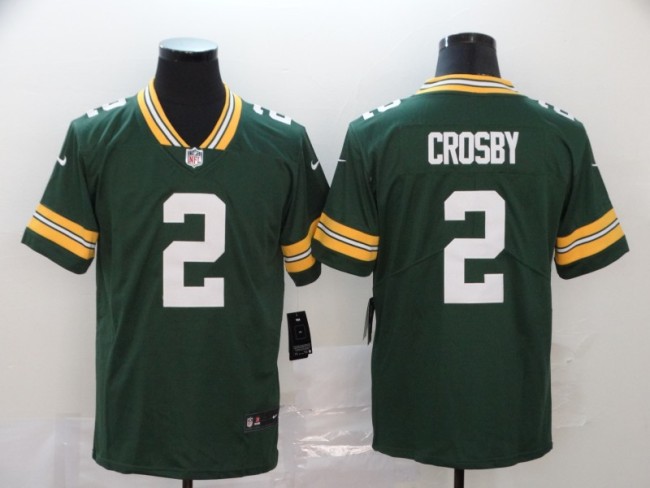 Green Bay Packers 2 CROSBY Green NFL Jersey