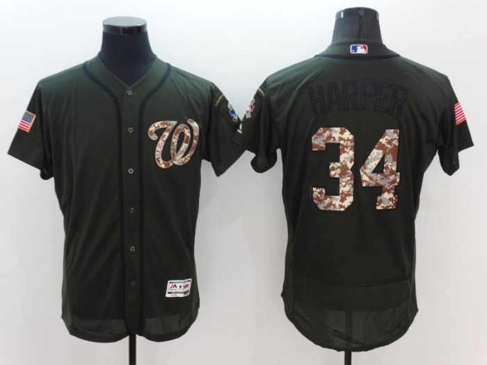 Washington Nationals 34 HARPER Black MLB Jersey Special Lettering