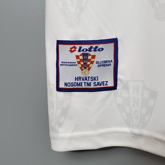 Retro Jersey 1998 Croatia Home Soccer Jersey Vintage Football Shirt