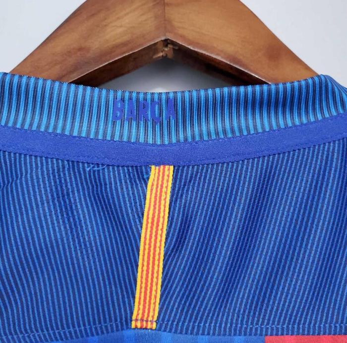 Retro Jersey 2016-2017 Barcelona Home Blue/Red Soccer Jersey Vintage Football Shirt