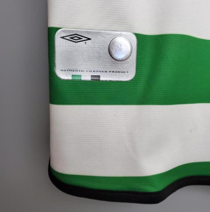Retro Jersey 2001-2003 Celtic Home Soccer Jersey Vintage Football Shirt
