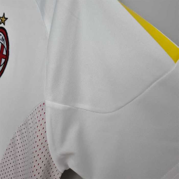 Retro Jersey 2002-2003 Ac Milan Away White UCL Final Soccer Jersey