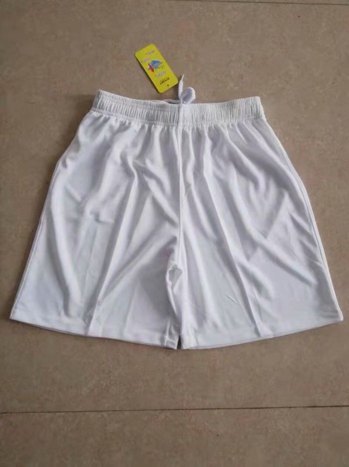 White Blank Shorts without Logos