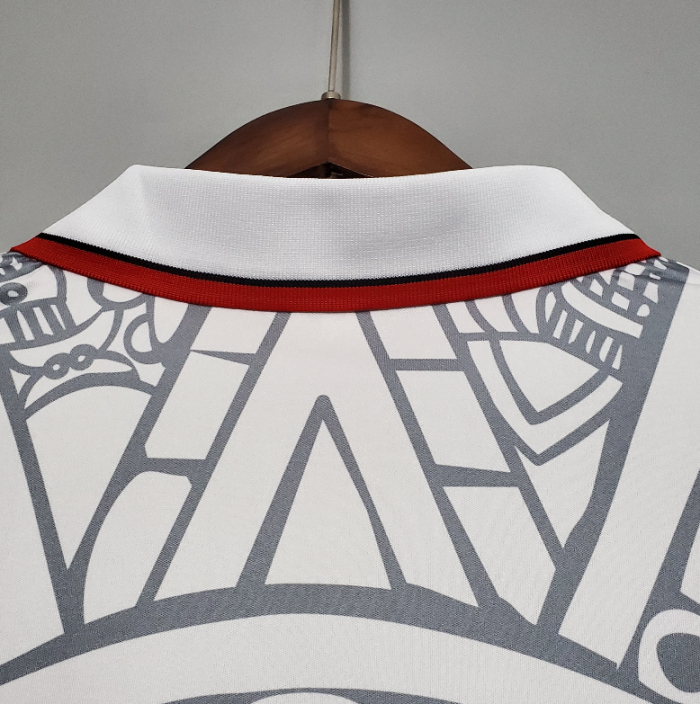 Retro Jersey 1998 Mexico Away White Soccer Jersey Vintage Football Shirt
