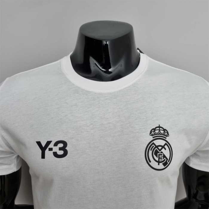 #K000113 Y-3 Real Madrid White Soccer T-shirt
