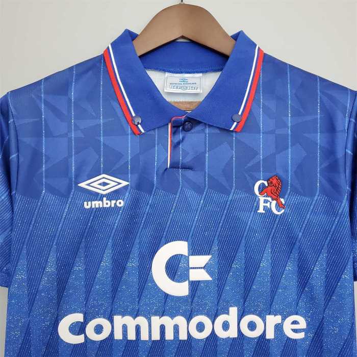 Retro Jersey 1989-1991 Chelsea Home Soccer Jersey Vintage Football Shirt