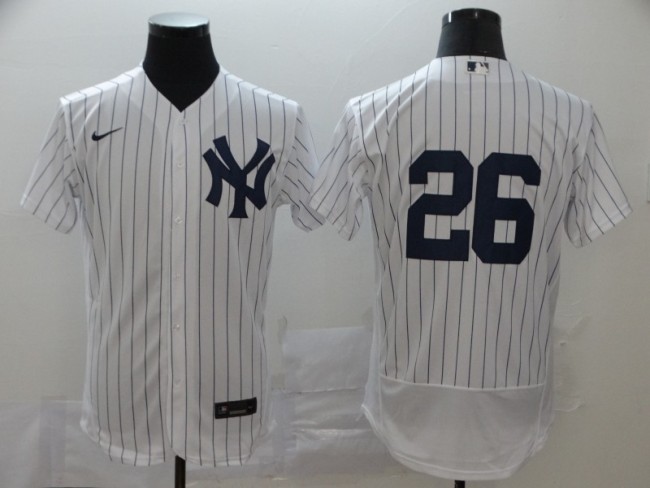 Yankees 26 DJ LeMahieu White 2020 Flexbase Jersey
