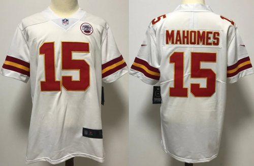 Kansas City Chiefs 15 mahomes White NFL Jersey