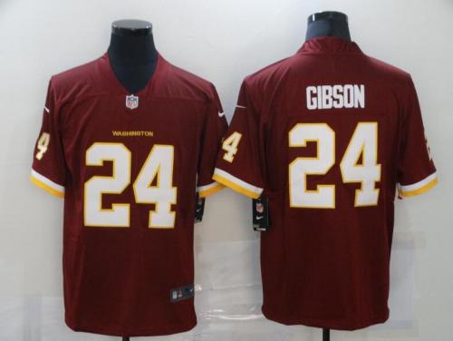 Washington Redskins 24 GIBSON Red NFL Jersey