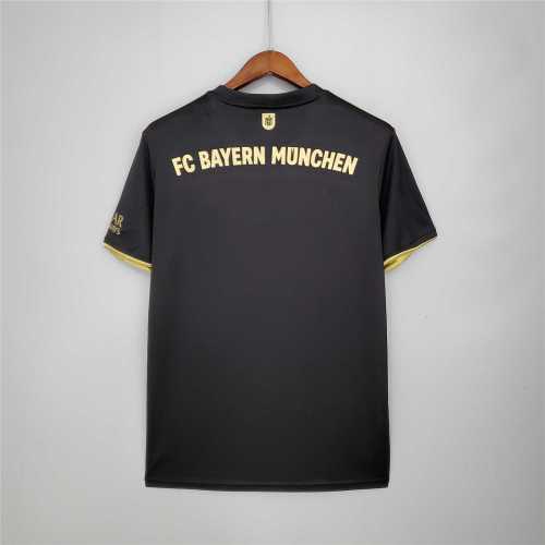 Retro Jersey Bayern Munich 2021-2022 Away Black Soccer Jersey Vintage Football Shirt