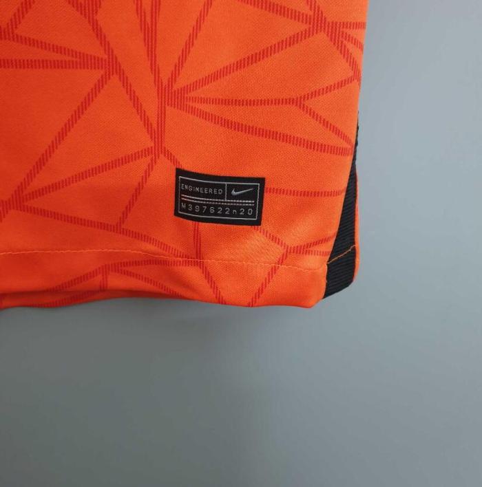 Fans Version 2020 Netherlands Home Orange Soccer Jersey Vintage Holland Football Shirt