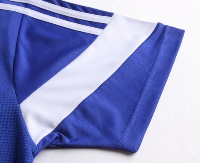 #809 Blue Soccer Training Uniform Blank Jersey and Shorts