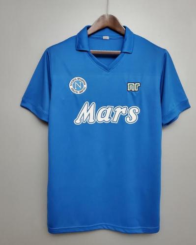 Retro Jersey 1988-1989 Calcio Napoli Home Blue Soccer Jersey