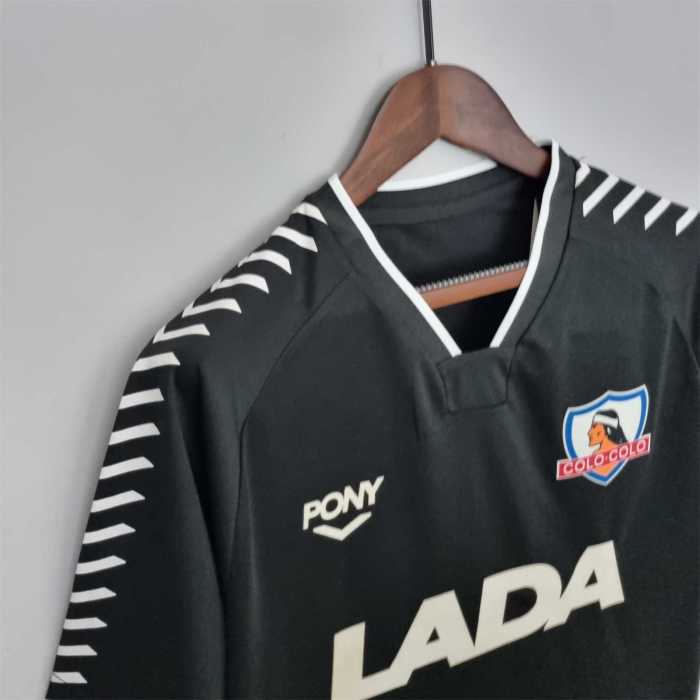Retro Jersey 1992 Colo-Colo Away Black Soccer Jersey Vintage Football Shirt