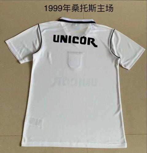 Retro Jersey 1999 Santos Home White Soccer Jersey Vintage Football Shirt