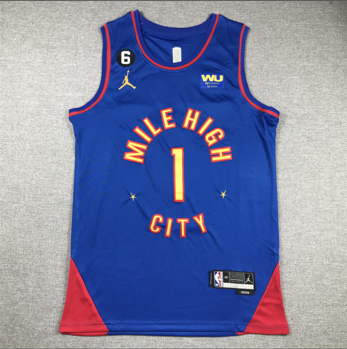 Denver Nuggets 1 PORTER JR. 2023 Statement Edition Blue NBA Jersey
