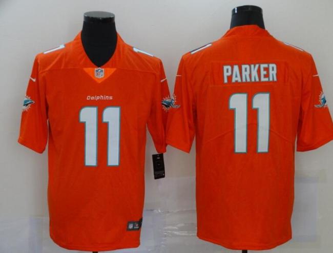 Dolphins 11 DeVante Parker Orange Vapor Untouchable Limited Jersey