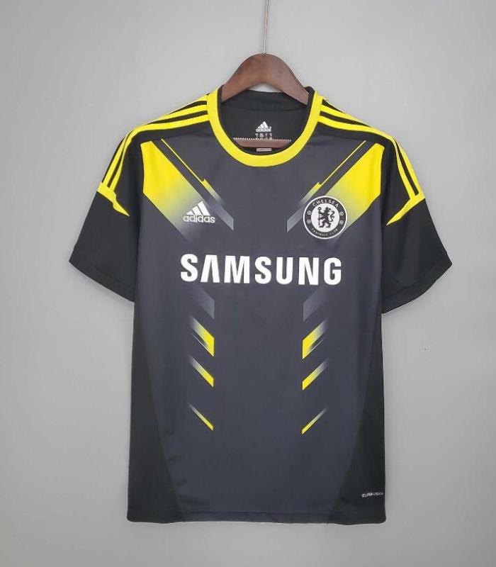 Retro Jersey 2012-2013 Chelsea Third Away Black Soccer Jersey Vintage Football Shirt