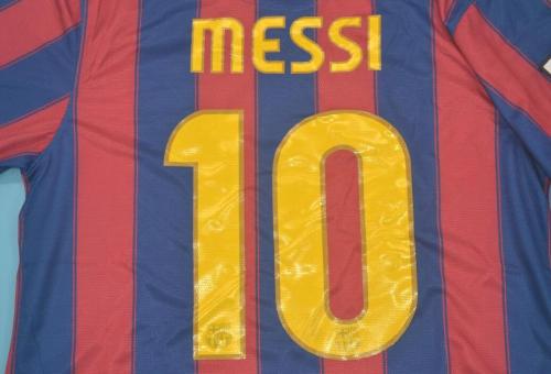 with LFP Patch Retro Jersey 2009-2010 Barcelona MESSI 10 Home Soccer Jersey