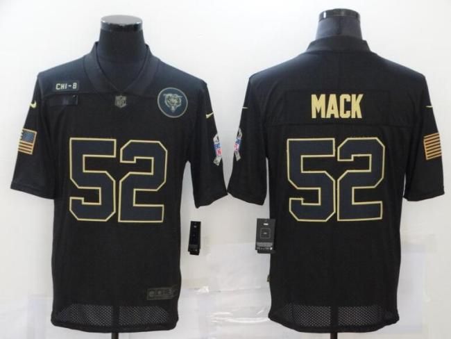Bears 52 Khalil Mack Black 2020 Salute To Service Limited Jersey