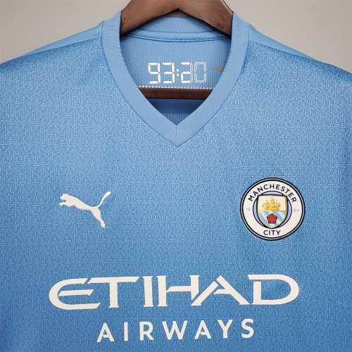 Retro Jersey 2021-2022 Manchester City Home Soccer Jersey Vintage Football Shirt