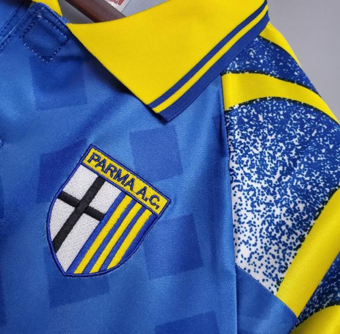 Retro Jersey 1995-1997 Parma Away Blue Soccer Jersey Vintage Football Shirt