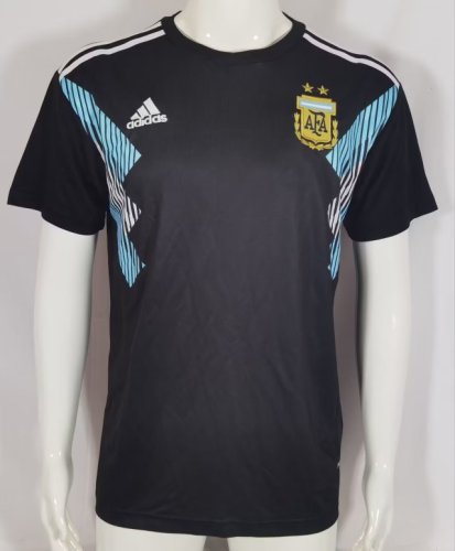 Retro Jersey 2018 Argentina Away Soccer Jersey Black Vintage Football Shirt