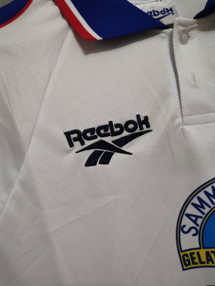 Retro Jersey 1995-1996 Fiorentina Away White Soccer Jersey Vintage Football Shirt