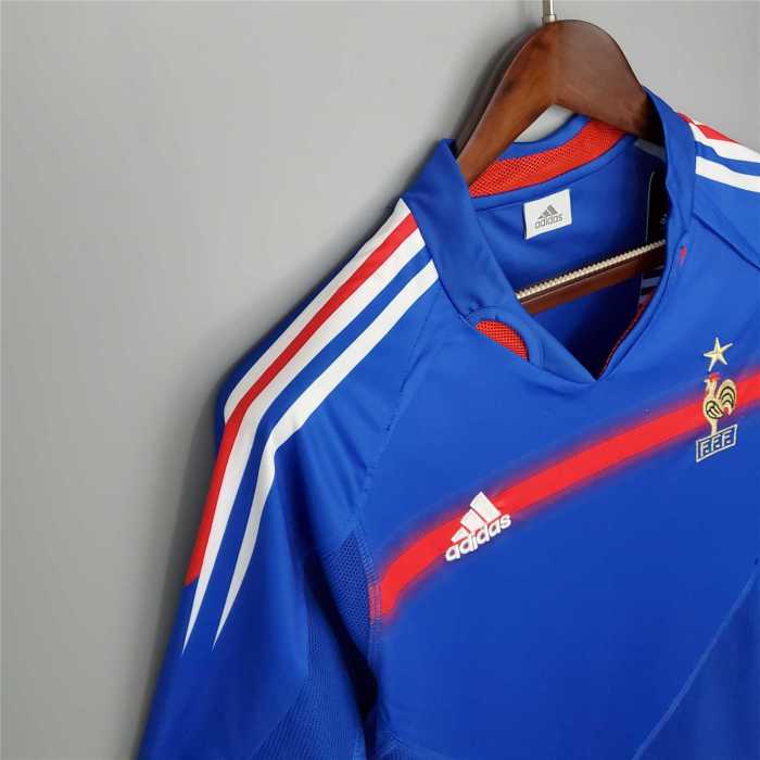 Retro Jersey 2004 France Home Blue Soccer J ersey Vintage Football Shirt