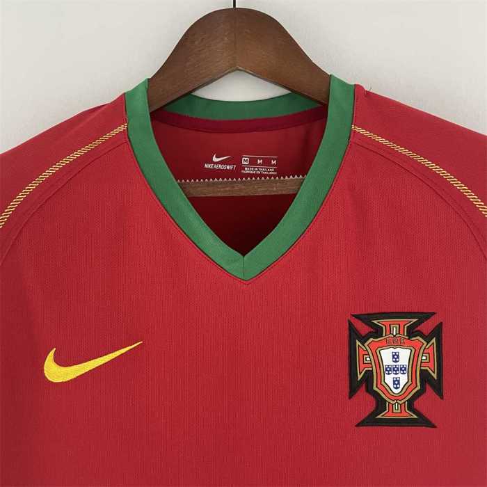Retro Jersey 2006 Portugal Home Soccer Jersey Vintage Football Shirt