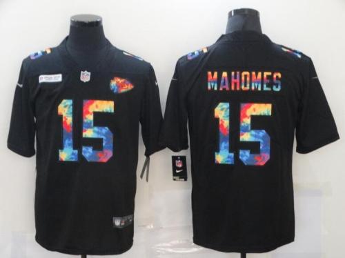 Chiefs 15 Patrick Mahomes Black Vapor Untouchable Fashion Limited Jersey