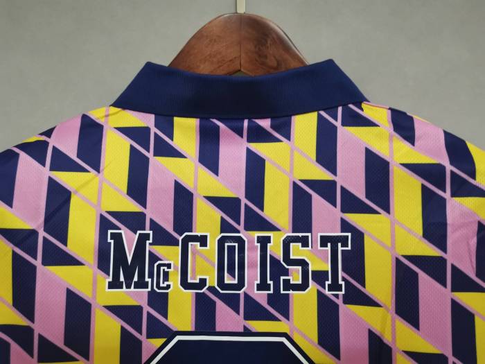 Retro Jersey 1988-1989 Scotland McCOIST 9 Away Soccer Jersey Vintage Football Shirt
