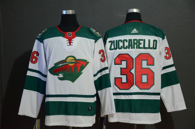 Minnesota Wild 36 Mats Zuccarello White Jersey