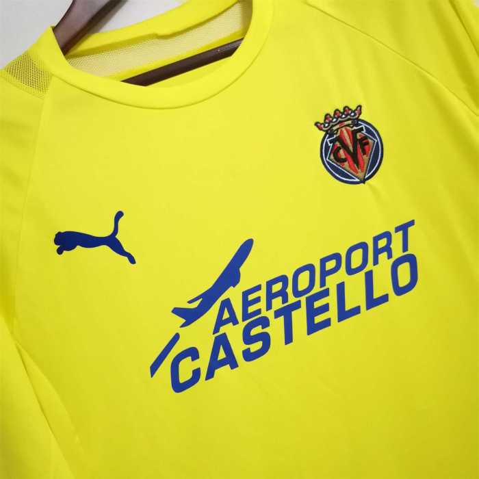 Retro Jersey 2005-2006 Villarreal Home Soccer Jersey Football Shirt