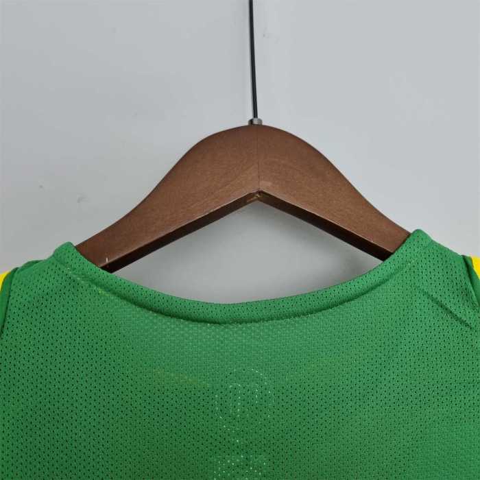 Retro Jersey 2004 Brazil Home Soccer Jersey Vintage Brasil Camisetas de Futbol
