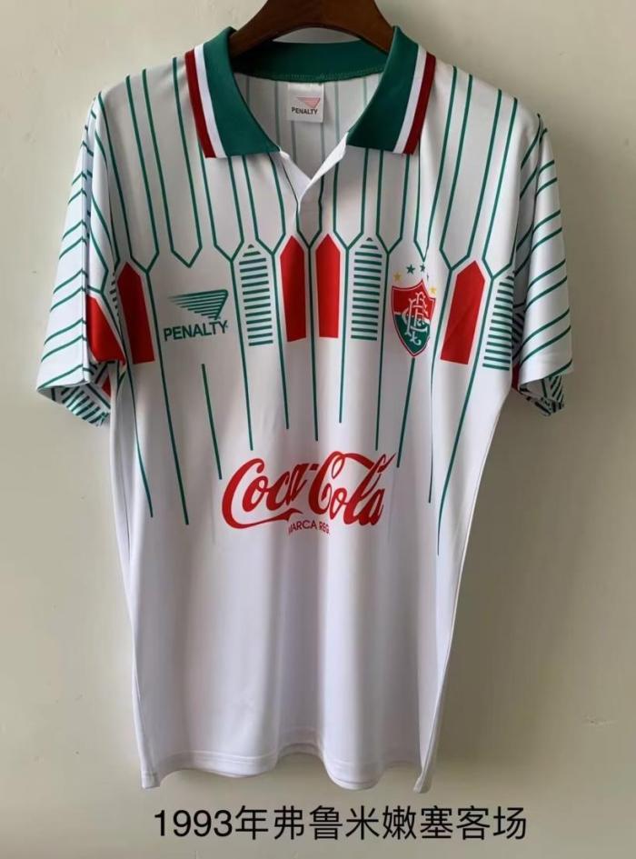 Retro Jersey 1993 Fluminense Away White Soccer Jersey Vintage Football Shirt
