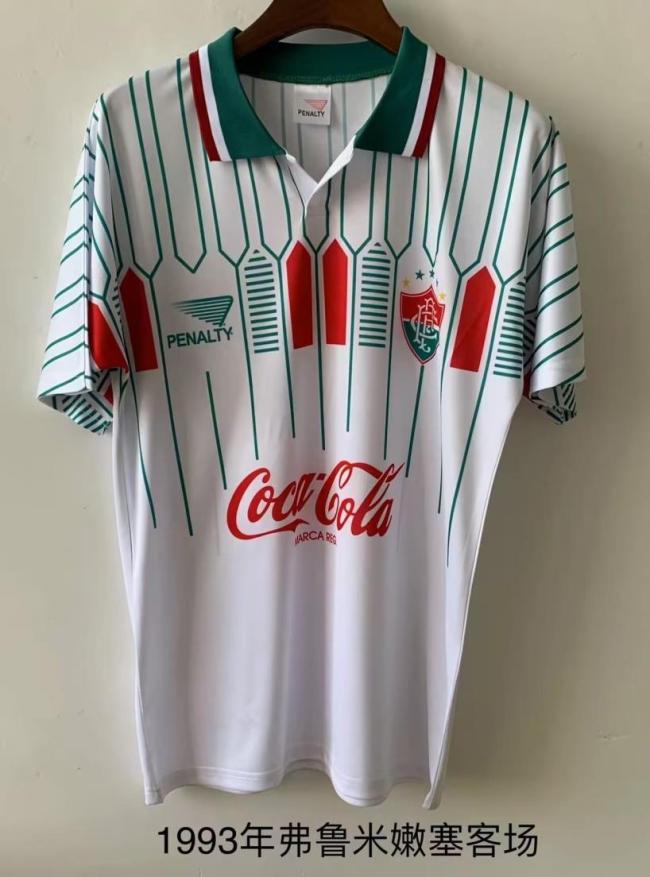 Retro Jersey 1993 Fluminense Away White Soccer Jersey Vintage Football Shirt