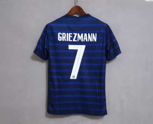 Retro Jersey 2020 France GRIEZMANN 7 Home Soccer Jersey