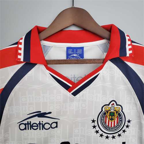 Retro Jersey 1999-2000 Chivas Away White Soccer Jersey Vintage Football Shirt