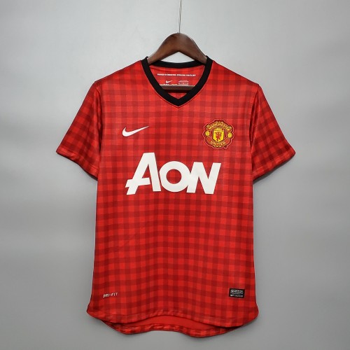 Retro Jersey 2012-2013 Manchester United Home Soccer Jersey Vintage Football Shirt