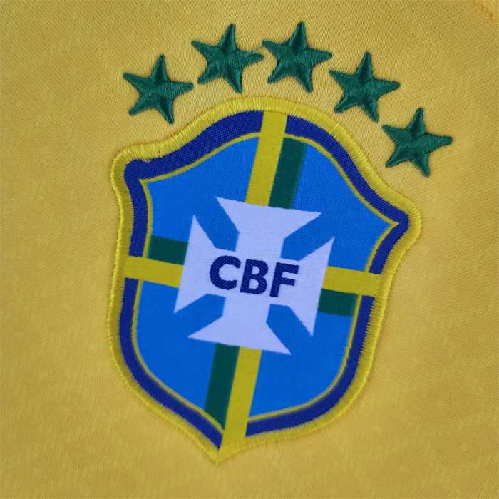Fans Version 2022 Brazil Concept Version Yellow Soccer Jersey