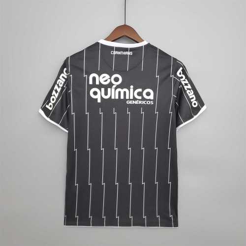 Retro Jersey 2011-2012 Corinthians Away Black Soccer Jersey Vintage Football Shirt