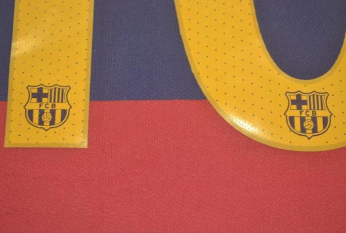 with UCL+Golden FIFA Patch Retro Jersey 2015-2016 Barcelona 10 MESSI Home Soccer Jersey