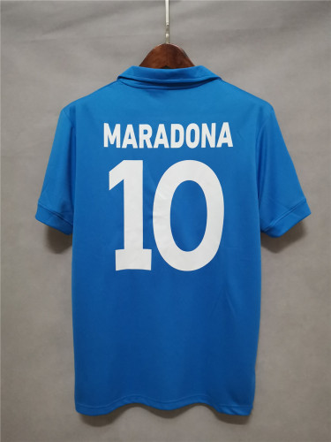 Retro Jersey 1987-1988 Calcio Napoli MARADONA 10 Home Soccer Jersey