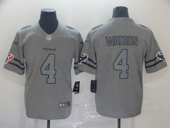Houston Texans 4 WATSON 2019 Gray Gridiron Gray Vapor Untouchable Limited Jersey
