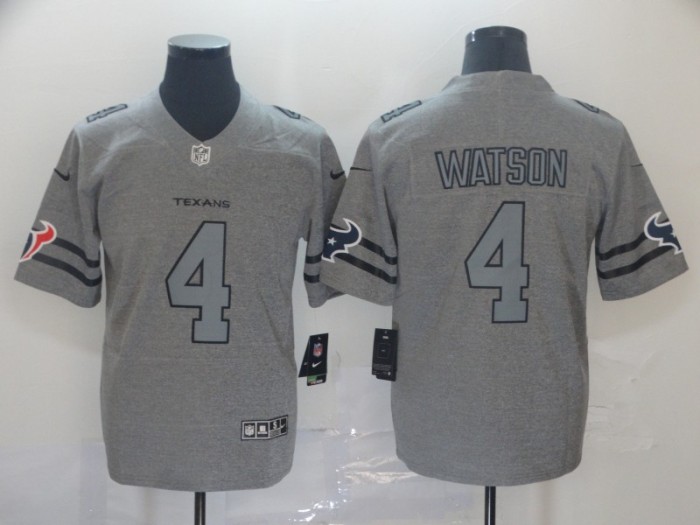 Houston Texans 4 WATSON 2019 Gray Gridiron Gray Vapor Untouchable Limited Jersey