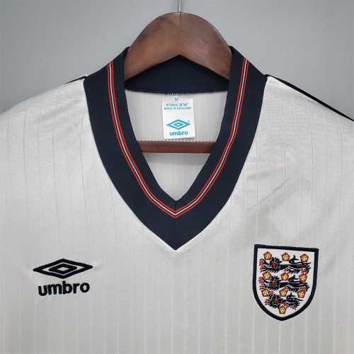 Retro Jersey 1984-1987 England Home Soccer Jersey Vintage Football Shirt