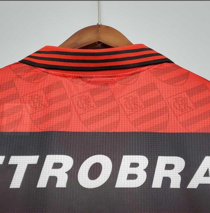 Retro Jersey 1995-1996 Flamengo Home Red Soccer Jersey Vintage Football Shirt