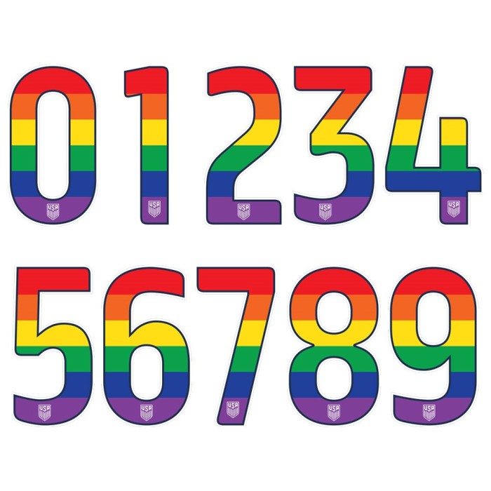 PRIDE Lettering for USA 2017-18 Third Red Jersey
